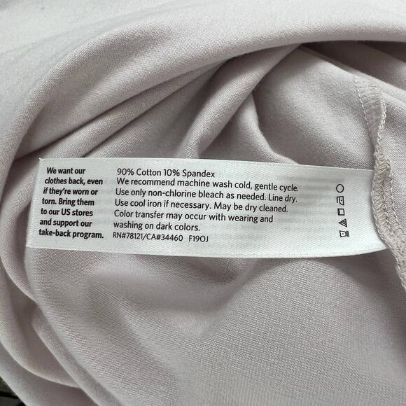 EILEEN FISHER Light Pink Long Sleeve Cotton Blend Stretch Top w/ Pockets Size XL - Picture 9 of 9